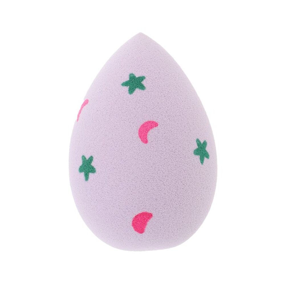 Star Moon Face Makeup Sponge Purple